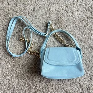 Scoop .Chic Light Blue Mini Bag with Chain Strap